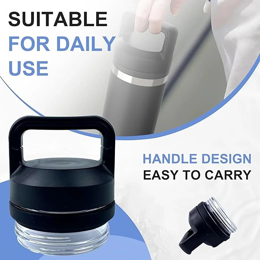 1pc 2pc 3pc Rambler Chug Replacement Lid, Compatible with YT Models 18oz, 26oz, 36oz, 64oz - Sports Cup Lid Accessory