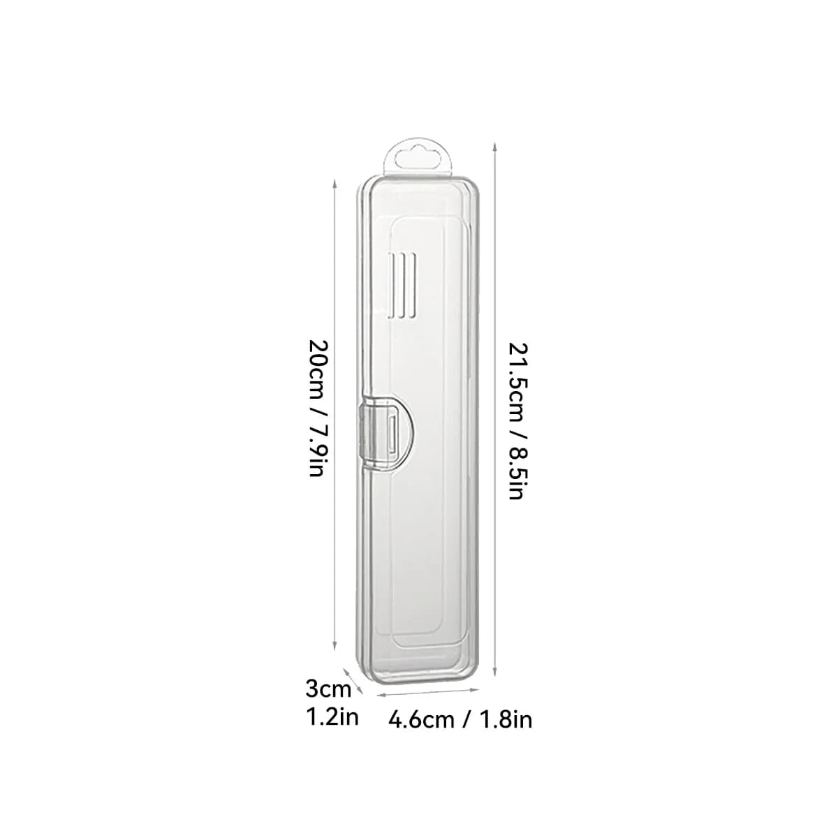 Portable Transparent Tableware Box Travel Flatware Storage Box With Flip Cover Dustproof Chopsticks Forks Spoon Cutlery Case