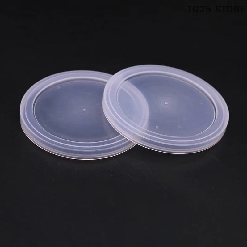 5Pcs ABS Clear Portable Canned Lid Reusable Food Storage Keep Fresh Tin Cover Cans Household Pet Supplies