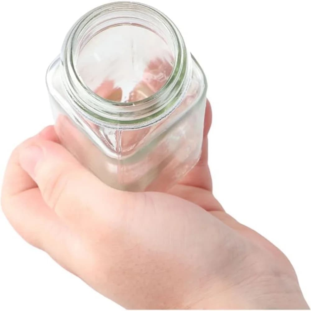 6/12/24pcs Glass Spice Jars with Bamboo Lids Or Metal Lids Include Minimalist Spice Labels Stickers Collapsible Funnel Jar Set