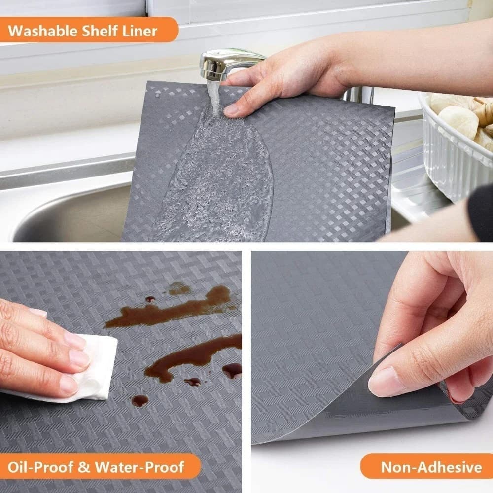 Non Slip Shelf Liner Drawer Mat Cabinet Storage Pad Kitchen Cupboard Organizer Waterproof Anti Skid Placemat for Dining Table